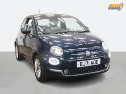 Blue Used 2021 Fiat 500 Dolcevita Hatchback | £9,695 (Fair price)