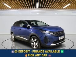 Blue Used 2021 Peugeot 3008 Allure SUV | £14,199 (Fair price)