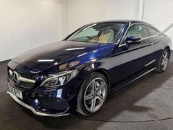 Blue Used 2018 Mercedes C300 AMG Line Premium Plus Coupe | £16,999 (Fair price)