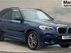 Blue Used 2021 BMW X3 M Sport SUV | £26,862 (Good price)