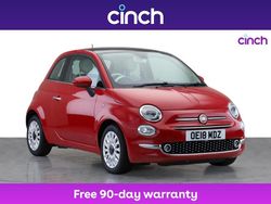 Red Used 2018 Fiat 500 Lounge Hatchback | £7,249 (Fair price)