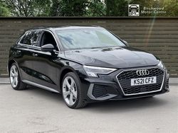Black Used 2021 Audi A3 Sportback S-Line Hatchback | £19,995