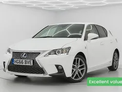 White Used 2017 Lexus CT200h Sport Line Hatchback | £12,994 (Fair price)