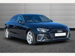 Mythos black Used 2022 Audi A4 S-Line Sedan | £24,295 (Fair price)
