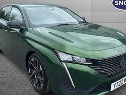 Green Used 2022 Peugeot 308 Allure Premium Hatchback | £17,085 (Fair price)