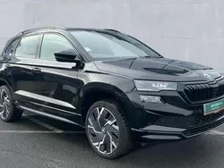 Black magic pearl effect Used 2024 Skoda Karoq SportLine SUV | £26,790 (Fair price)