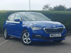 Blue Used 2022 Skoda Scala SE Hatchback | £13,998 (Fair price)