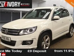 White Used 2015 VW Tiguan R-line Edition SUV | £9,990 (Fair price)