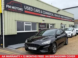 Black Used 2019 Ford Focus ST-Line Hatchback | £11,700 (Fair price)
