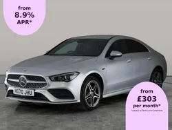 Silver Used 2020 Mercedes CLA250e AMG line Sedan | £23,006 (Good price)