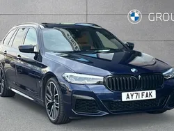 Tanzanite blue Used 2022 BMW 540 M Sport Estate | £37,875