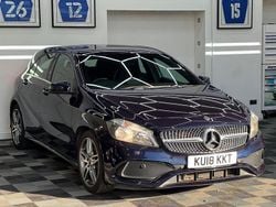 Blue Used 2018 Mercedes A180 AMG line Hatchback | £10,895 (Good price)