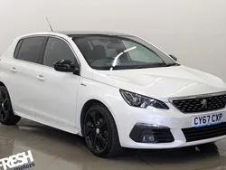 White Used 2018 Peugeot 308 GT-line Hatchback | £7,890 (Fair price)