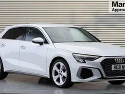 White Used 2021 Audi A3 S-Line Hatchback | £18,444 (Fair price)