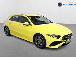 Yellow Used 2023 Mercedes A180 AMG Line Premium Hatchback | £24,049 (A bit pricey)