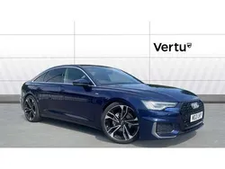 Blue Used 2021 Audi A6 S-Line Sedan | £24,047 (Good price)