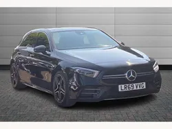 Cosmos black Used 2019 Mercedes A35 AMG Premium Plus Hatchback | £28,250 (Fair price)