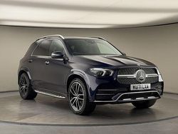 Cavansite blue Used 2021 Mercedes GLE400 AMG line SUV | £42,150 (Fair price)