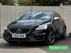 Black Used 2018 Volvo V40 R-Design Pro Estate | £11,395 (Fair price)
