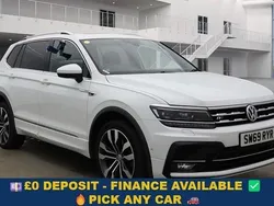 White Used 2020 VW Tiguan Allspace R-line SUV | £21,599 (Fair price)