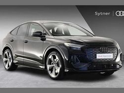 Black Used 2025 Audi Q4 Sportback e-tron Black Edition SUV | £38,500