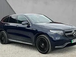 Cavansite blue metallic Used 2022 Mercedes EQC400 AMG line SUV | £29,880 (A bit pricey)