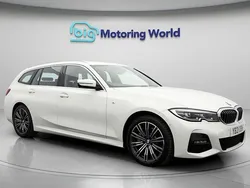 White Used 2021 BMW 330e M Sport Estate | £20,300 (Fair price)