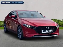 Red Used 2022 Mazda 3 Edition Hatchback | £13,497 (A bit pricey)