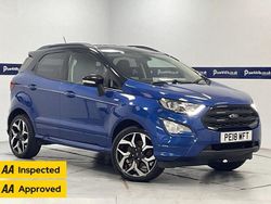 Blue Used 2018 Ford Ecosport ST-Line SUV | £8,970 (Fair price)