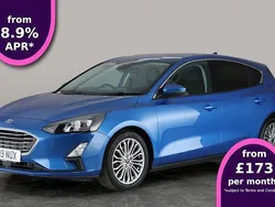 Blue Used 2019 Ford Focus Titanium X Hatchback | £11,605 (Fair price)
