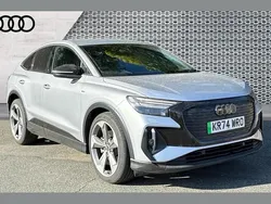 Silver Used 2024 Audi Q4 Sportback e-tron Black Edition SUV | £34,990 (Super price)