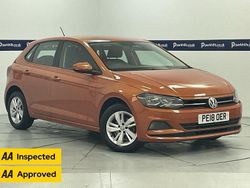 Orange Used 2018 VW Polo SE Hatchback | £7,891 (Fair price)
