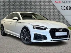 White Used 2022 Audi A5 Sportback S-Line Hatchback | £29,495 (A bit pricey)