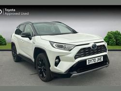White pearl bitone (pearlescent paint) Used 2020 Toyota RAV4 Hybrid SUV | £26,090 (Fair price)
