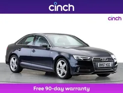 Blue Used 2017 Audi A4 S-Line Sedan | £13,859 (Fair price)