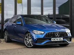Blue Used 2024 Mercedes C43 AMG Premium Plus Sedan | £54,998 (Expensive)