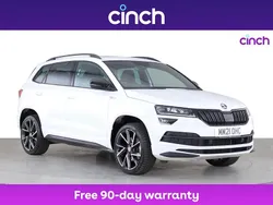 White Used 2021 Skoda Karoq SportLine SUV | £22,799 (Fair price)