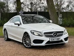 White Used 2017 Mercedes C200 AMG line Coupe | £14,995 (Expensive)