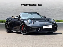 Jet black metallic Used 2022 Porsche 911 Carrera GTS Cabriolet | £114,000 (Expensive)