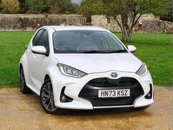White Used 2023 Toyota Yaris Hybrid Hatchback | £19,999 (Fair price)