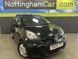 Black Used 2009 Toyota Aygo Hatchback | £3,495 (A bit pricey)