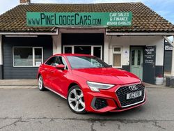 Red Used 2021 Audi A3 S-Line Sedan | £17,499 (Fair price)