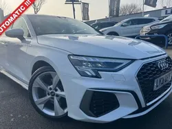 White Used 2021 Audi A3 S-Line Sedan | £18,977 (Fair price)
