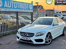 White Used 2015 Mercedes C220 AMG line Sedan | £11,995 (A bit pricey)