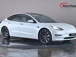 White Used 2020 Tesla Model 3 Performance Sedan | £18,795 (Good price)