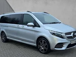 Brilliant silver Used 2023 Mercedes V220 AMG line MPV | £57,184 (Fair price)