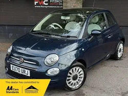 Blue Used 2020 Fiat 500 Lounge Hatchback | £8,795 (Fair price)