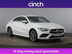 White Used 2022 Mercedes CLA250e AMG Line Premium Sedan | £23,249 (Fair price)