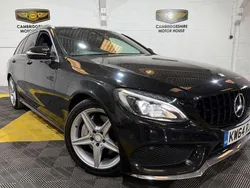Black Used 2015 Mercedes C250 AMG line Estate | £9,950 (Fair price)