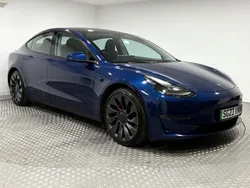 Blue Used 2023 Tesla Model 3 Performance Sedan | £26,495 (Expensive)